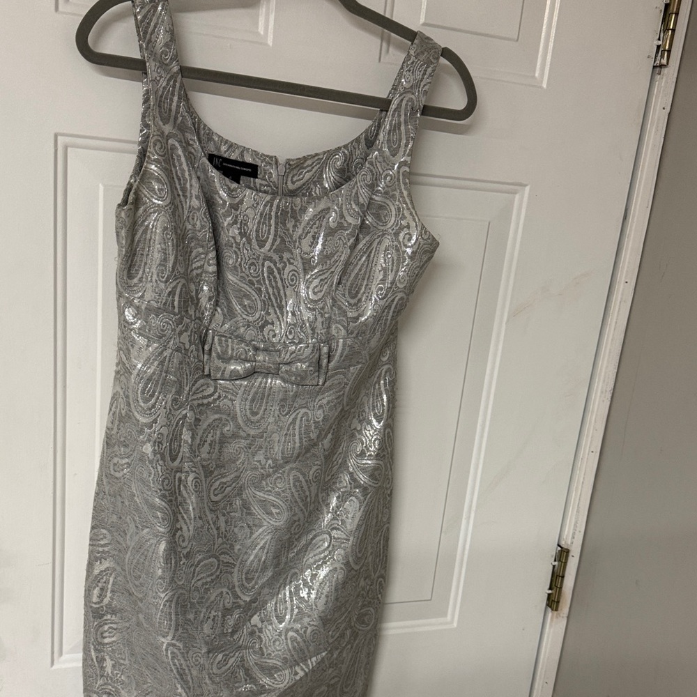 INTERNATIONAL CONCEPTS SILVER Elegant  Dress